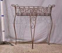 Iron console planter; 17937-022
