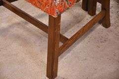 Set of 10 solid mahogany Chippendale style dining chairs; 55-12206