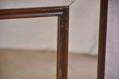 Pair of square mirrors with mahogany frames; 55-12315E