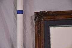 Large framed print of a floral watercolor by Nancy Cowan; 1037-1168