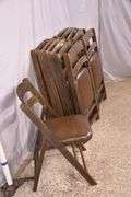 Set of 12 B. J. Harrison folding chairs; 192-3103
