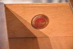 Bassett mid-century style walnut 6 drawer chest; 55-12355