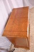 Stanley "The American Craftsman Collection" cherry flip-top server; 155-1114