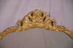 Large dresser mirror with ornate gold painted frame; 55-12164E