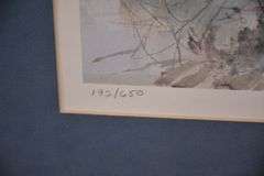 Signed limited edition framed print of a watercolor "Congaree" by Gil Petroff; 18092-028