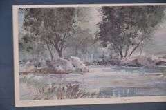 Signed limited edition framed print of a watercolor "Congaree" by Gil Petroff; 18092-028