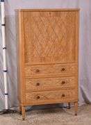 Distressed inlaid abattant; 55-12166
