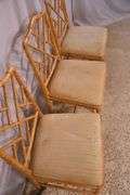 Set of 3 cane-cut side chairs; 55-12210