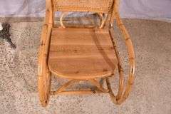 Rattan bentwood rocker with cane back; 336-4576