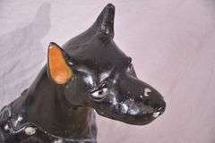 Plaster dog statue; 336-4569