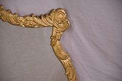 Large dresser mirror with ornate gold painted frame; 55-12164E