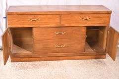 Walnut mid-century style sideboard; 74-12838