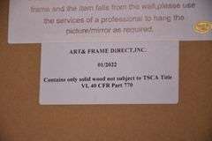 Art & Frame Direct large beveled mirror with pine frame; 14435-023