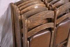Set of 12 B. J. Harrison folding chairs; 192-3103