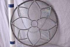 Small round hanging glass panel; 9485-117