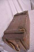 Vintage pine ammo/tool box; 55-12339