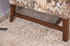 Small camelback loveseat; 55-12165