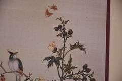 Framed print of bird on a plant; 18303-002