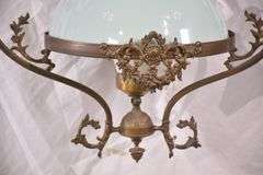 Ornate bronze 3-light chandelier; 55-12292