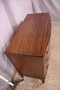 Johnson Furniture Co. mahogany 3 drawer bowfront dresser; 74-12856