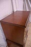 Mahogany 5 drawer chest on chest with reeded column corners; 155-1111