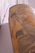 Vintage hair-on-hide covered trunk; 18308-005