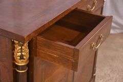 Inlaid server with fluted columns; 55-12297