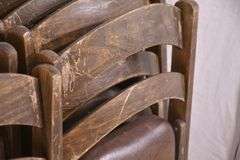 Set of 12 B. J. Harrison folding chairs; 192-3103