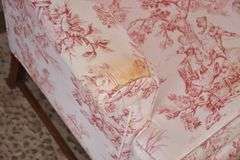 Chippendale style wingback armchair with toile fabric; 44-477