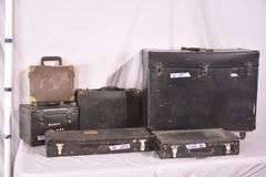 Group of 6 vintage storage boxes; 55-12208+
