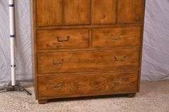 Henredon "Artefacts" oak armoire with fitted interior; 55-12171