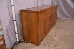 Walnut mid-century style sideboard; 74-12838