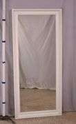 Large mirror with white frame; 55-12190