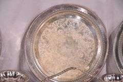 Large group of miscellaneous silverplate items; 16721-064A
