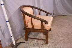 Oriental style open armchair; 192-3092