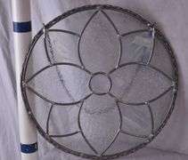 Small round hanging glass panel; 9485-117