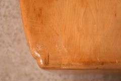 Maple modern style bowfront server; 55-12319