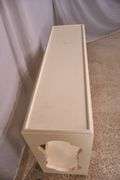 Off-white two-tier console table; 336-4561