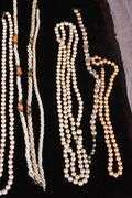 Group of vintage faux pearl necklaces and bracelets; 74-12881F