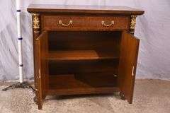 Inlaid server with fluted columns; 55-12297