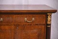 Inlaid server with fluted columns; 55-12297