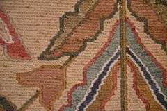 8.11'x11.9' hand knotted Indo-Soumak rug; 5038-010