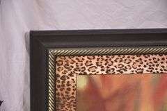 Large framed print of a leopard by Reid; 192-3096