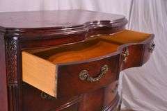 Mahogany chest on chest; 55-12159