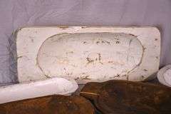 7 miscellaneous carved wooden dough bowls; 1037-1153B