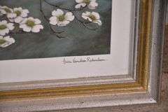 Small signed print "Cardinal with Dogwood" by Anne Worsham Richardson; 18092-027