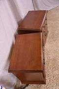 Pair of 2 drawer bedside chests; 74-12892