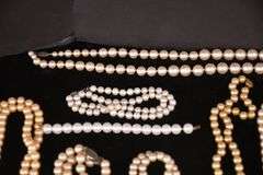 Group of vintage faux pearl necklaces and bracelets; 74-12881F