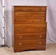 Monitor solid cherry step-back chest on chest; 55-12185