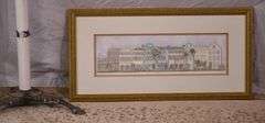 Framed sculptured watercolor print "Rainbow Row" by Patsy Gullett; 18092-025